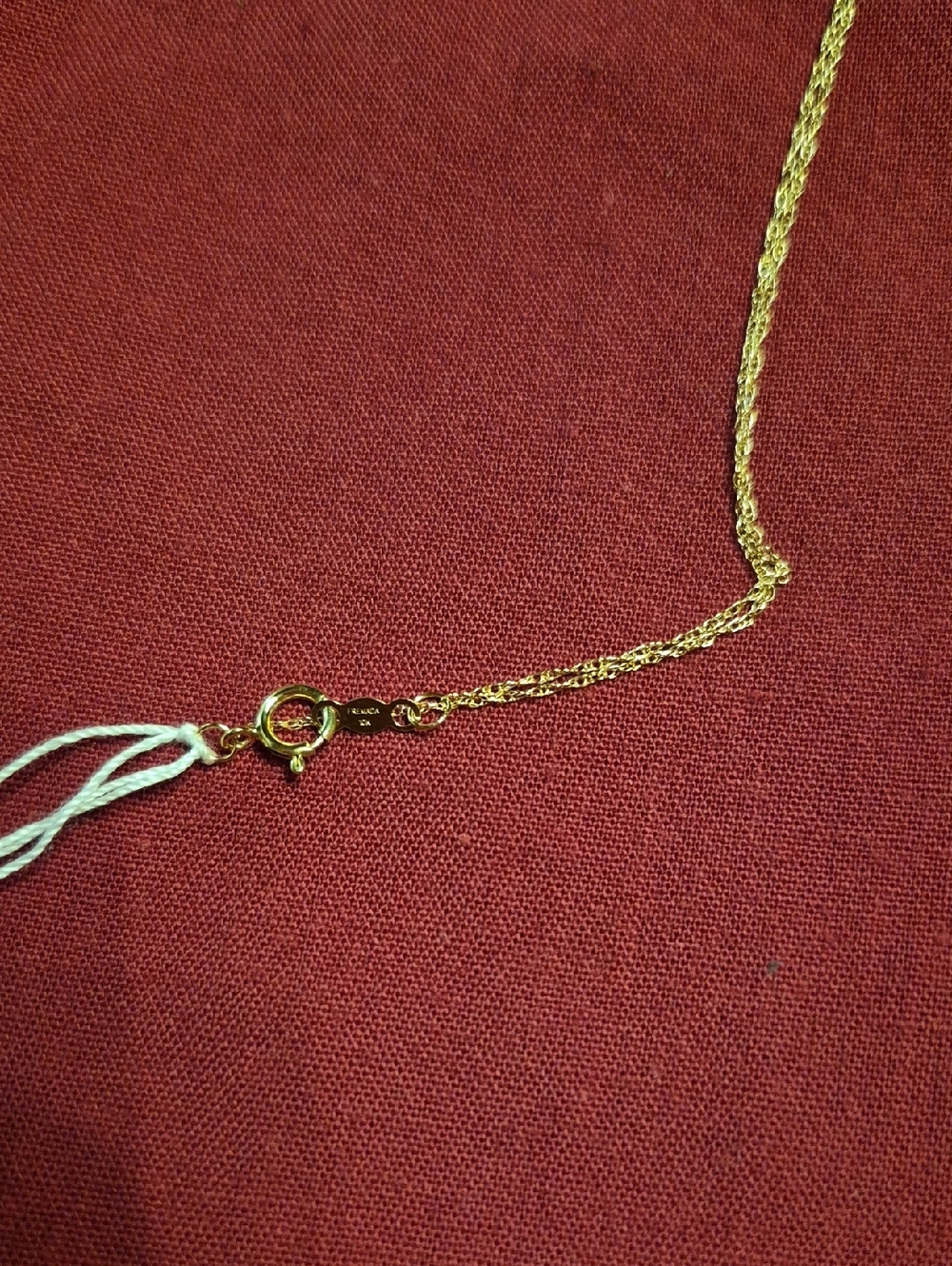 New Birthstone Couples Infiniry Neckalace July August Stones 18in Chain 10k Gold - Picture 6 of 8